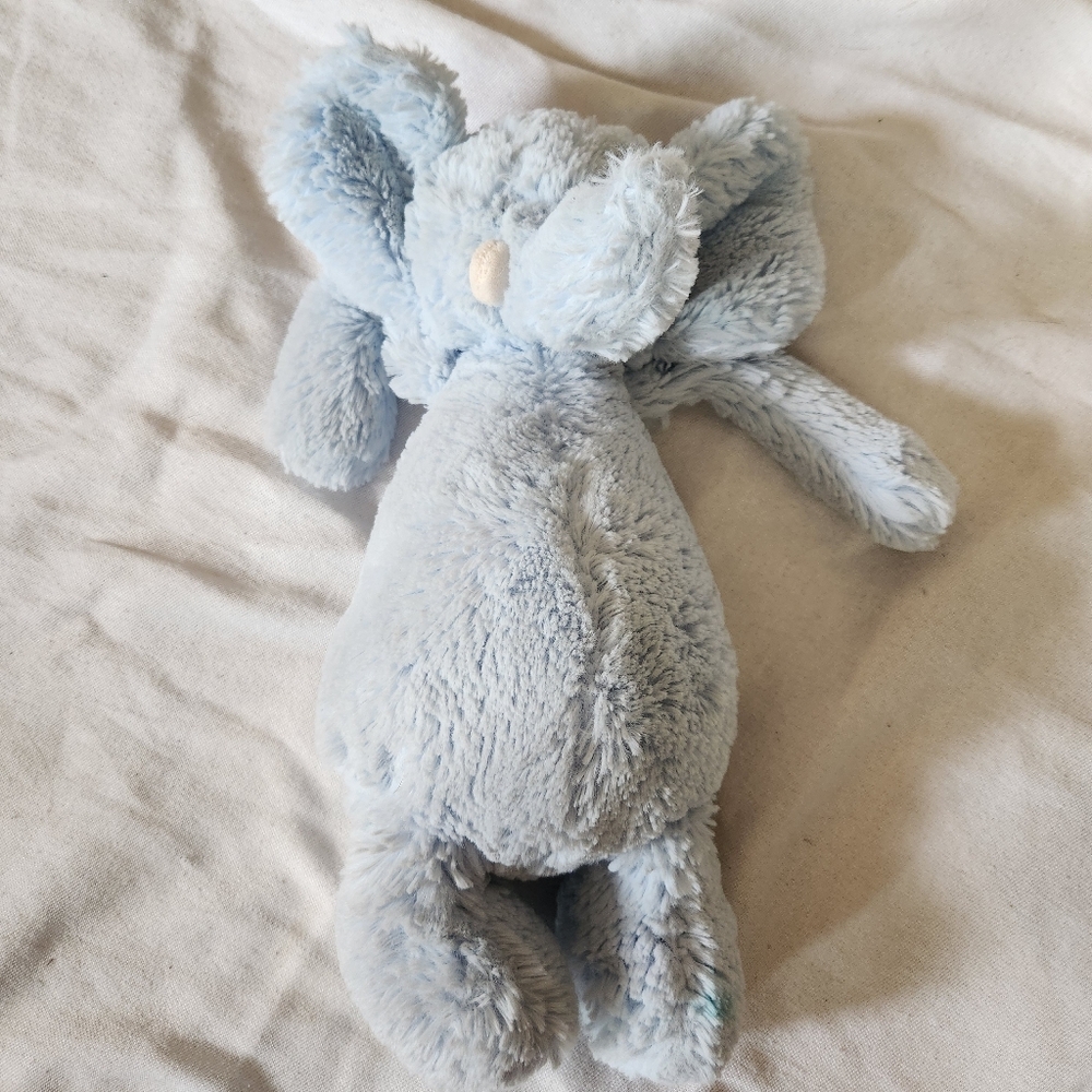 Rare Bobbie Elly Blue Jellycat Elephant Plush Lovey 12"